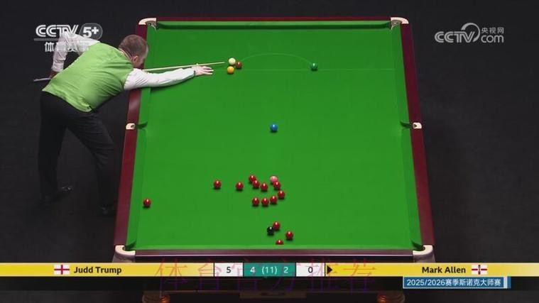 斯诺克大师赛1/4决赛：特鲁姆普VS马克·艾伦
